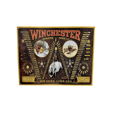 PLACCA/TARGA IN METALLO WINCHESTER WIN W BULLET