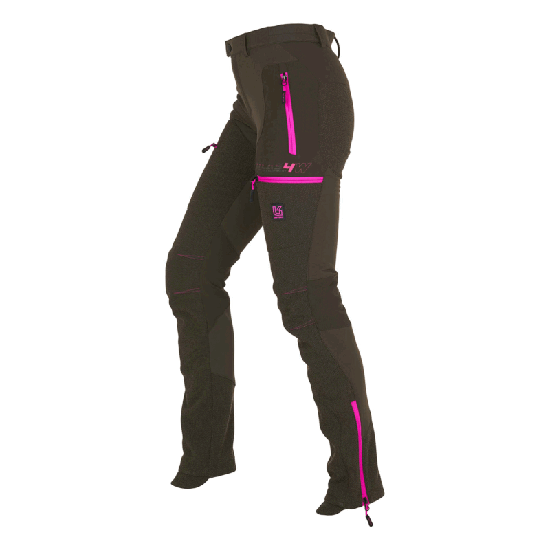 UNIVERS - PANTALONE DONNA CACCIA ATLAS 4W Verde/Fucsia