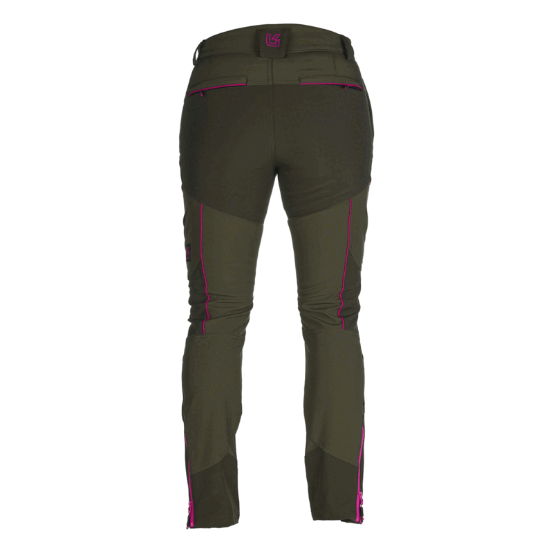 PANTALONE - UNIVERS - DONNA - CACCIA PREDAZZO SOFTSHELL U-TEX Verde/Fucsia - immagine 4