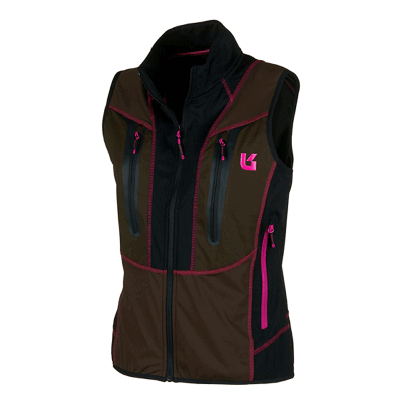 GILET - DONNA - UNIVERS - OUTDOOR ADAMELLO U-TEX Verde/Fucsia - immagine 3