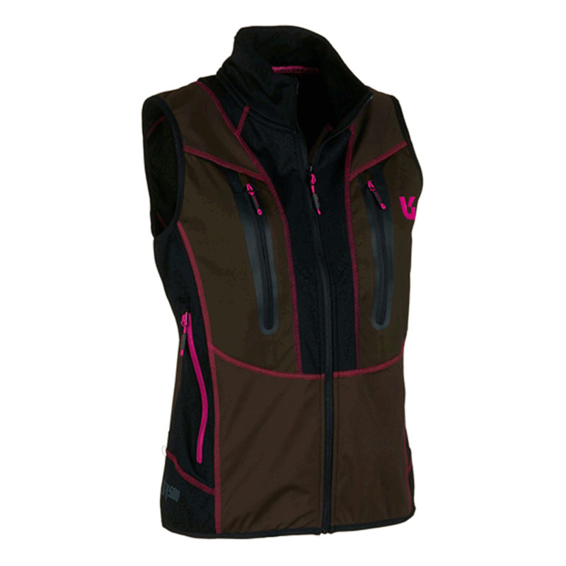 GILET - DONNA - UNIVERS - OUTDOOR ADAMELLO U-TEX Verde/Fucsia - immagine 4