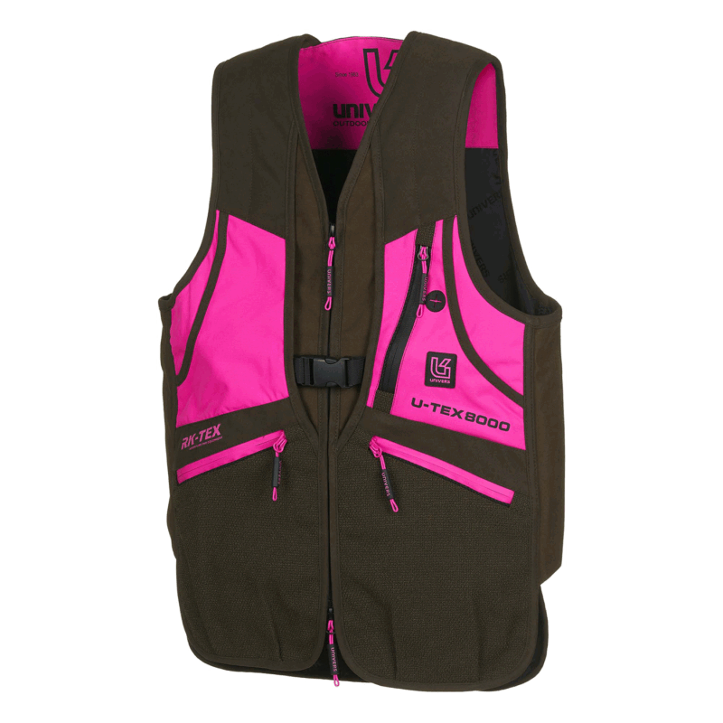 GILET - DONNA - UNIVERS - CACCIA MERANO MICROFIBRA U-TEX Verde/Fucsia - immagine 4