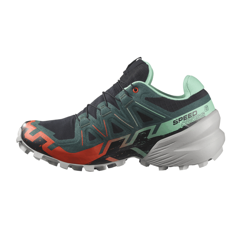 SALOMON - DONNA - SPEEDCROSS 6 GTX W Black / Electric Green / Cherry Tomato - immagine 3