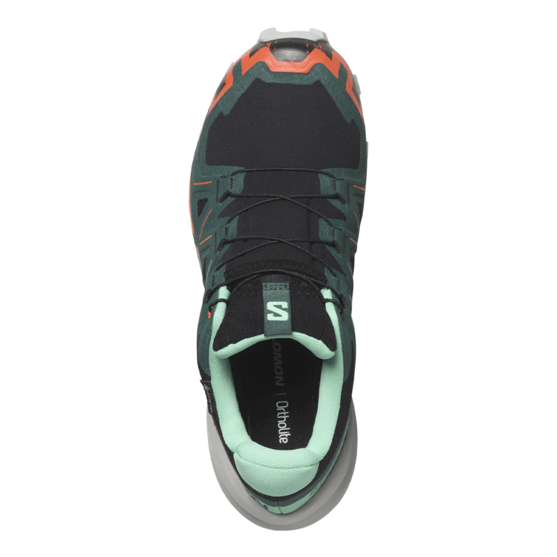 SALOMON - DONNA - SPEEDCROSS 6 GTX W Black / Electric Green / Cherry Tomato - immagine 6