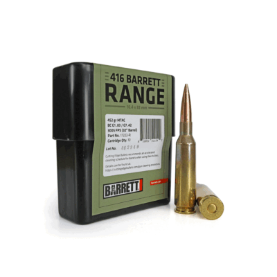 MUNIZIONI - BARRETT - 416 BARRETT RANGE 452gr MTAC
