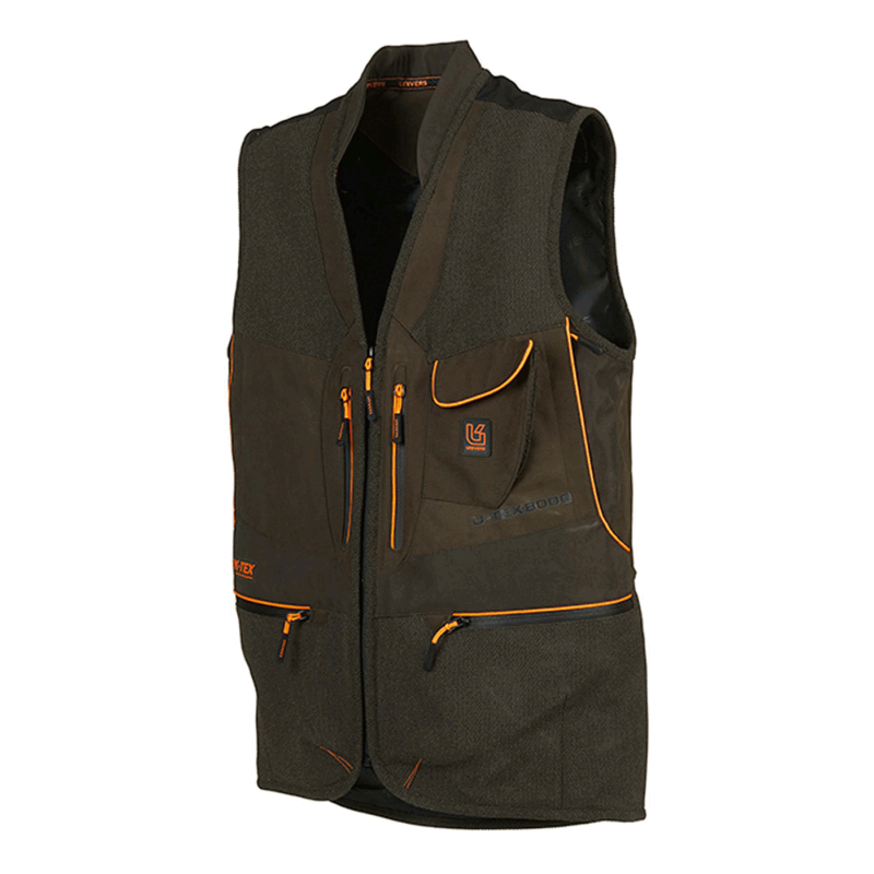 GILET - UNIVERS - CACCIA MICROFIBRA U-TEX Verde/Arancio - immagine 3