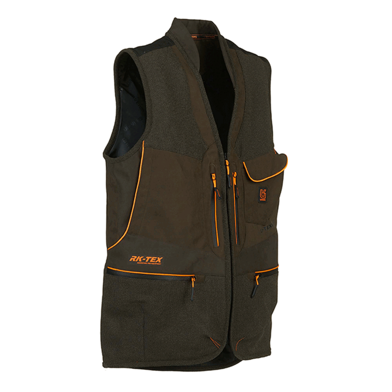 GILET - UNIVERS - CACCIA MICROFIBRA U-TEX Verde/Arancio - immagine 4