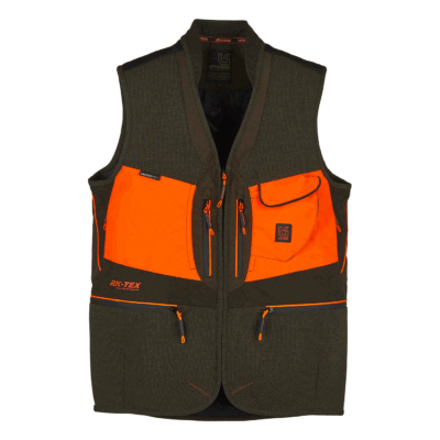 GILET - UNIVERS - CACCIA MICROFIBRA U-TEX Verde/Arancio