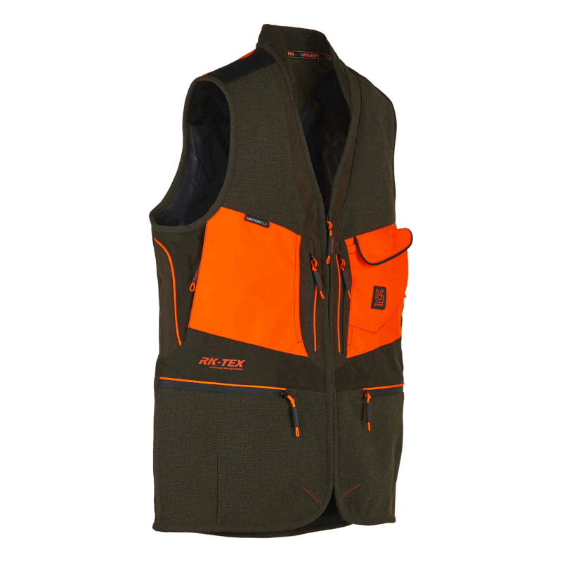 GILET - UNIVERS - CACCIA MICROFIBRA U-TEX Verde/Arancio - immagine 4
