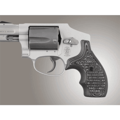HOGUE - GUANCETTE S&W J FRAME ROUND BUTT BANTAM PIRANHA GRIP G10 - G-MASCUS Nero/Grigio