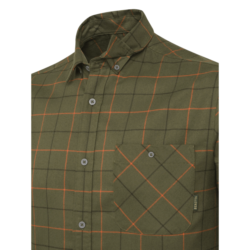 CAMICIA - BERETTA - JARGO STRETCH SHIRT Green Pumpkin Check - immagine 4