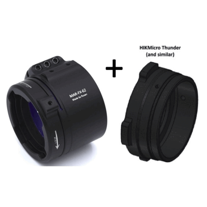 RUSAN - ADATTATORE MODULARE | RUSAN MODULAR ADAPTER - FIXED CLAMP (3 SCREWS) 60mm - immagine 2
