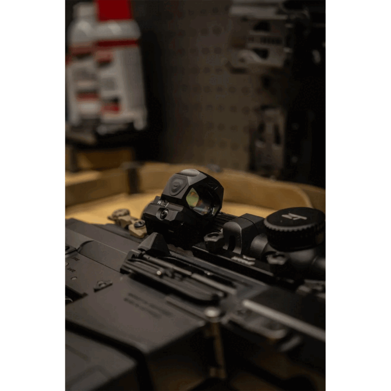 RED DOT - ZEROTECH - TRACE 1x28 ASPHERICAL REFLEX 3 MOA DOT SIZE SHIELD RMSc & RAIL MOUNT - immagine 11