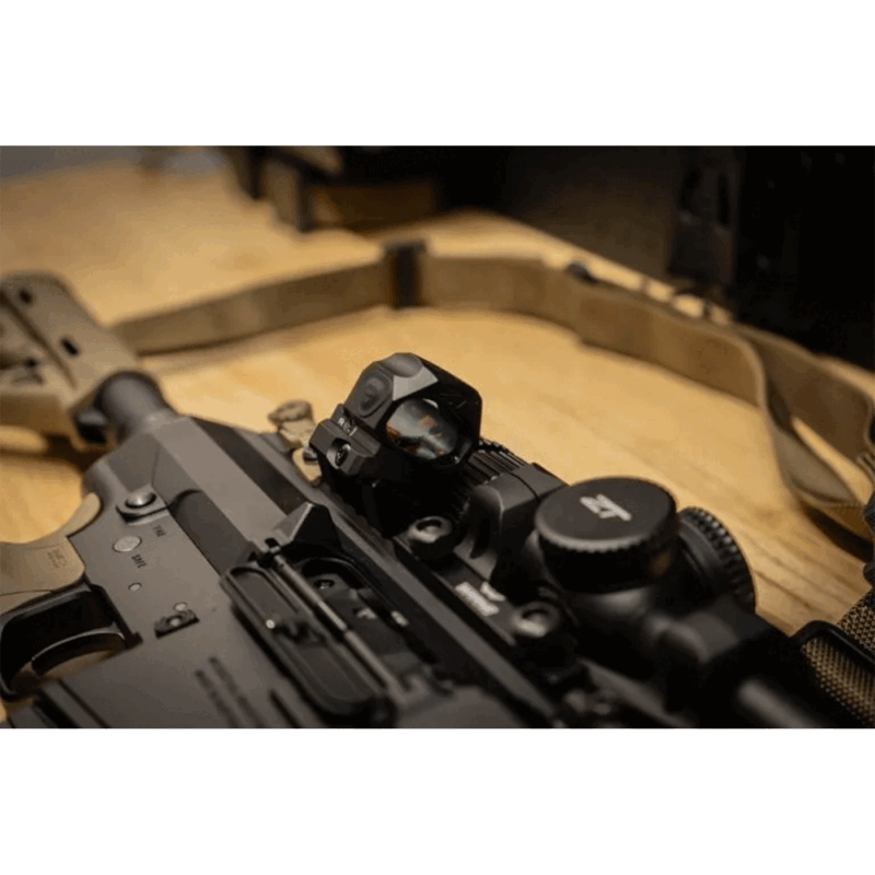 RED DOT - ZEROTECH - TRACE 1x28 ASPHERICAL REFLEX 3 MOA DOT SIZE SHIELD RMSc & RAIL MOUNT - immagine 13