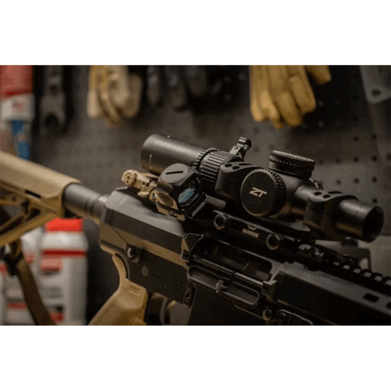 RED DOT - ZEROTECH - TRACE 1x28 ASPHERICAL REFLEX 3 MOA DOT SIZE SHIELD RMSc & RAIL MOUNT - immagine 10