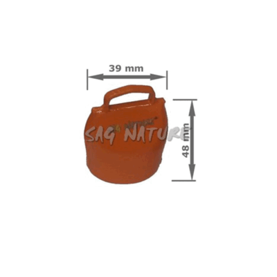 SAG NATURE - CAMPANA ORANGE 02 IN BLISTER – ALTEZZA CM 4,8 LARGHEZZA CM 3,9