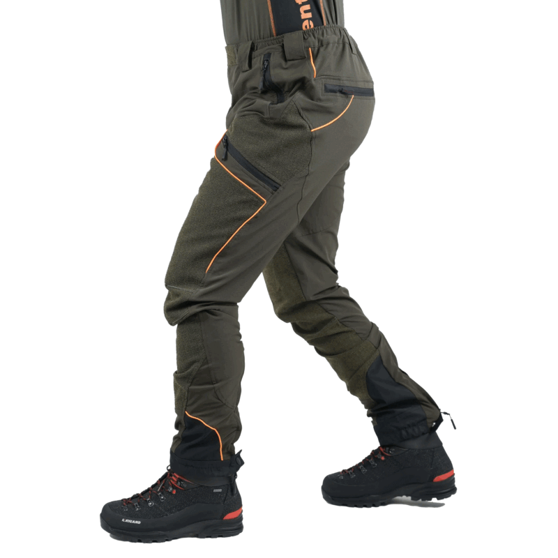 PANTALONE - MASSERIA - 19 Olive / Orange Fluo - immagine 3