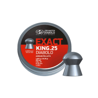 JSB MATCH -  EXACT KING .25 DIABLO 1,645g | 25,39gr | 6.35mm | CAL .25 | 350pz | M 72/09