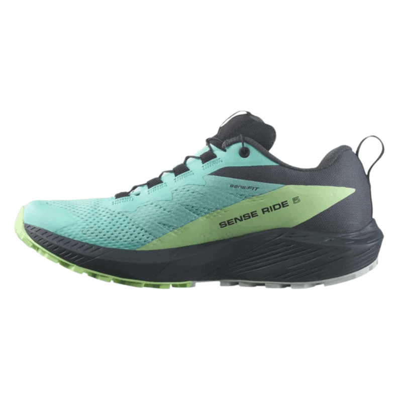 SALOMON - DONNA - SENSE RIDE 5 GTX W Blue Radiance / Green Ash / India Ink - immagine 4