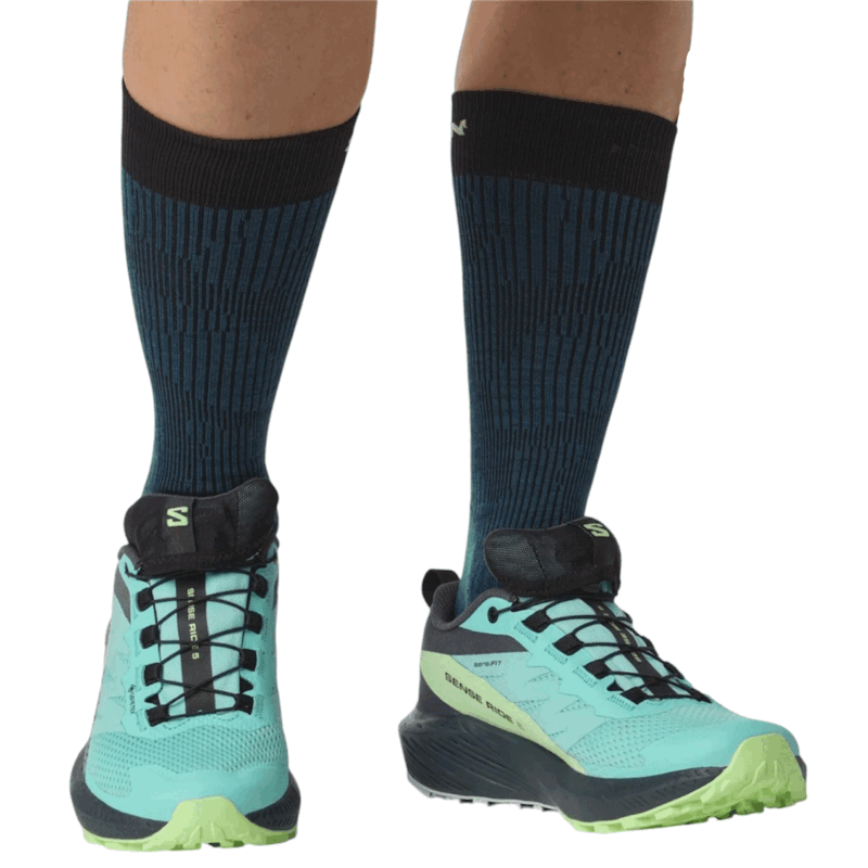 SALOMON - DONNA - SENSE RIDE 5 GTX W Blue Radiance / Green Ash / India Ink - immagine 5