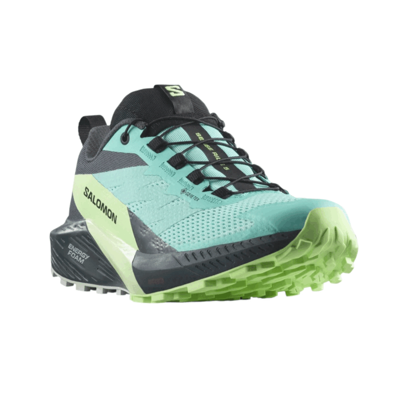 SALOMON - DONNA - SENSE RIDE 5 GTX W Blue Radiance / Green Ash / India Ink - immagine 6