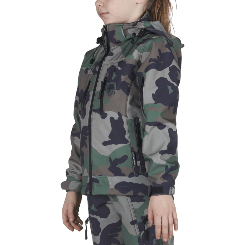 GIACCA - UNIVERS - BIMBO/A - GIACCA SOFTSHELL U-TEX JUNIOR New Land Camo - immagine 3