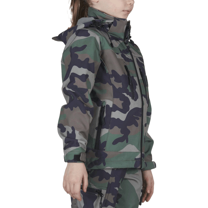 GIACCA - UNIVERS - BIMBO/A - GIACCA SOFTSHELL U-TEX JUNIOR New Land Camo - immagine 4