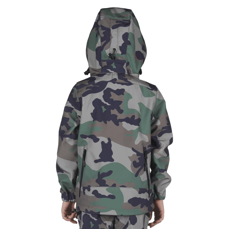 GIACCA - UNIVERS - BIMBO/A - GIACCA SOFTSHELL U-TEX JUNIOR New Land Camo - immagine 5