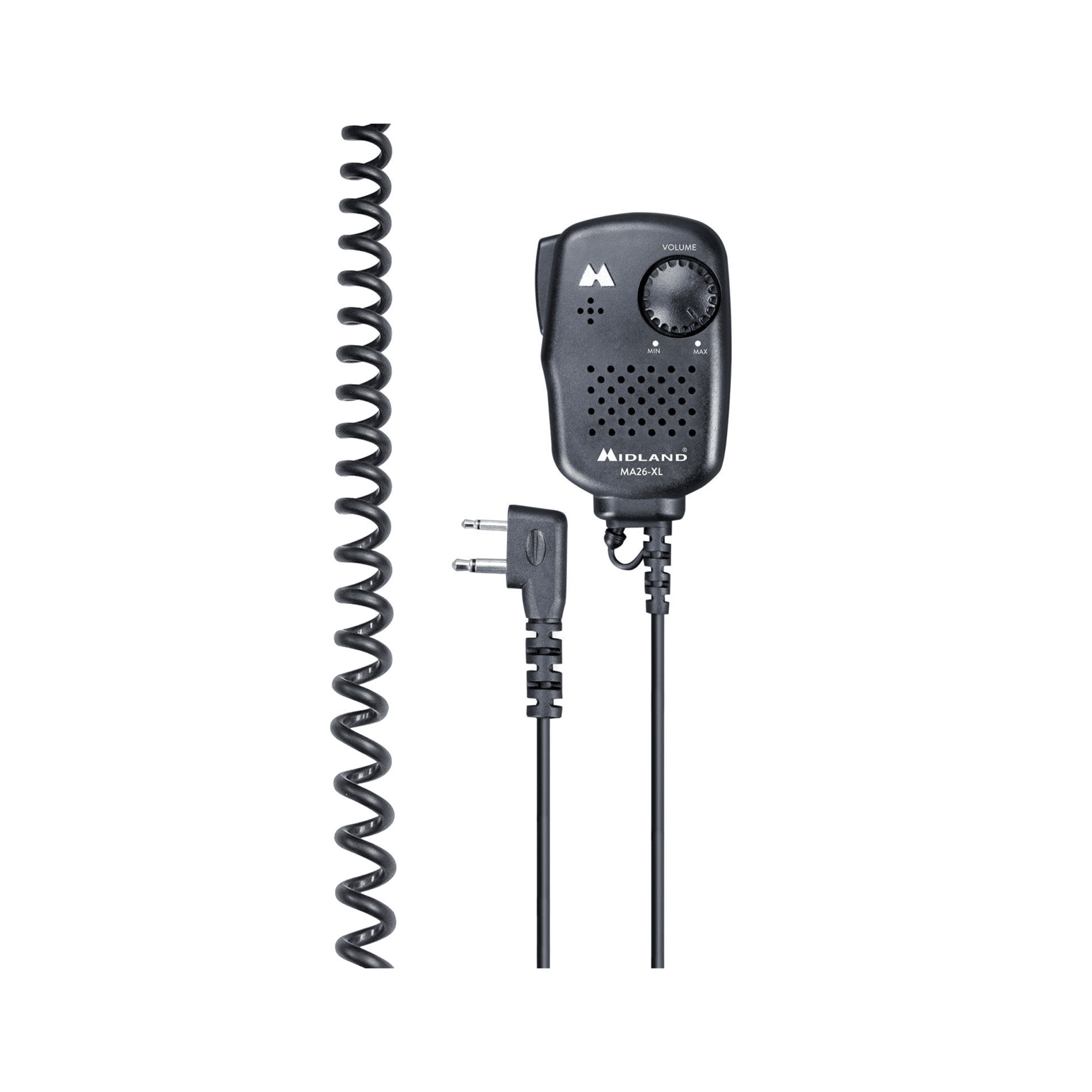 Microfono Altoparlante PTT Con Clip Per Radio 2 Pin - Compatibile Icom, Maxon, Yaesu, Vertex