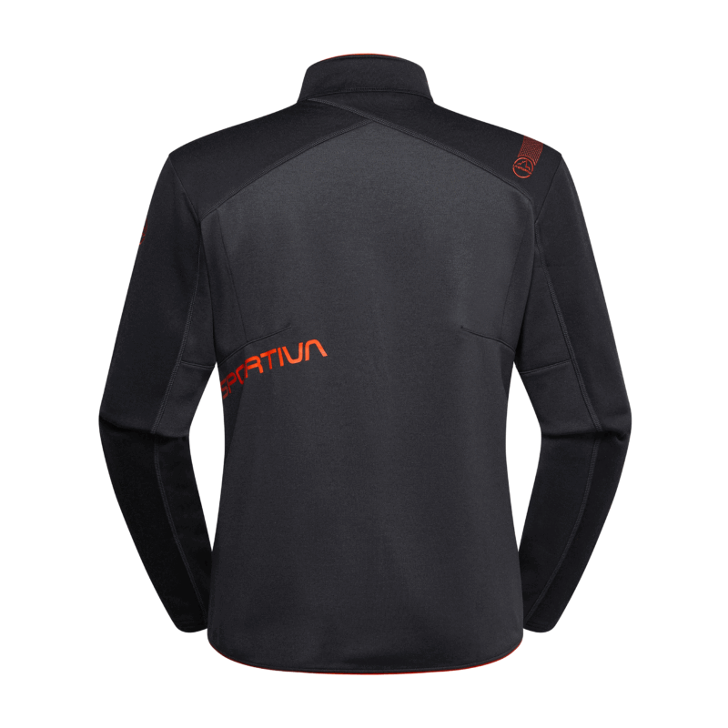 FELPA - LA SPORTIVA - ELEMENTS JKT M Carbon/Cherry Tomato - immagine 2