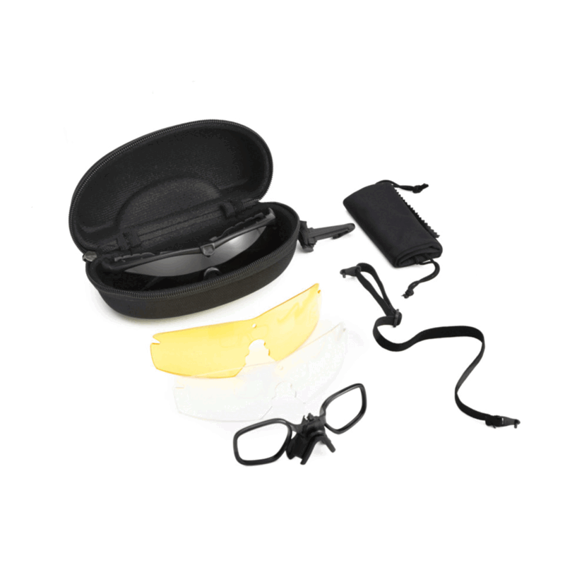 NERG OPENLAND TACTICAL - OCCHIALE BALISTICO KIT 3 LENTI Nero - immagine 3