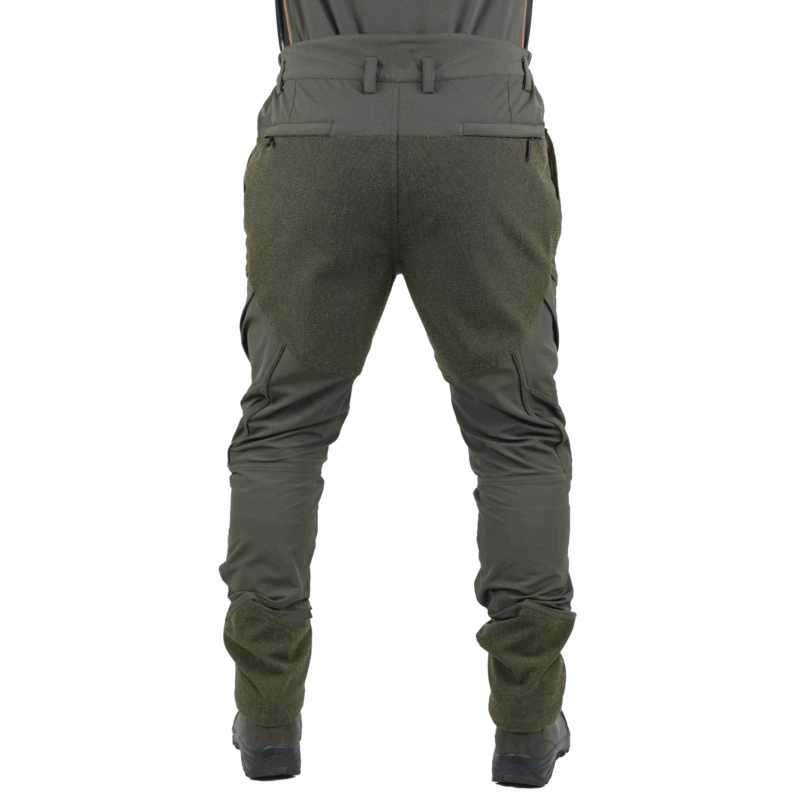 PANTALONE - MASSERIA - SPANDEX CON RINFORZI 94 Verde / Verde Fluo - immagine 2
