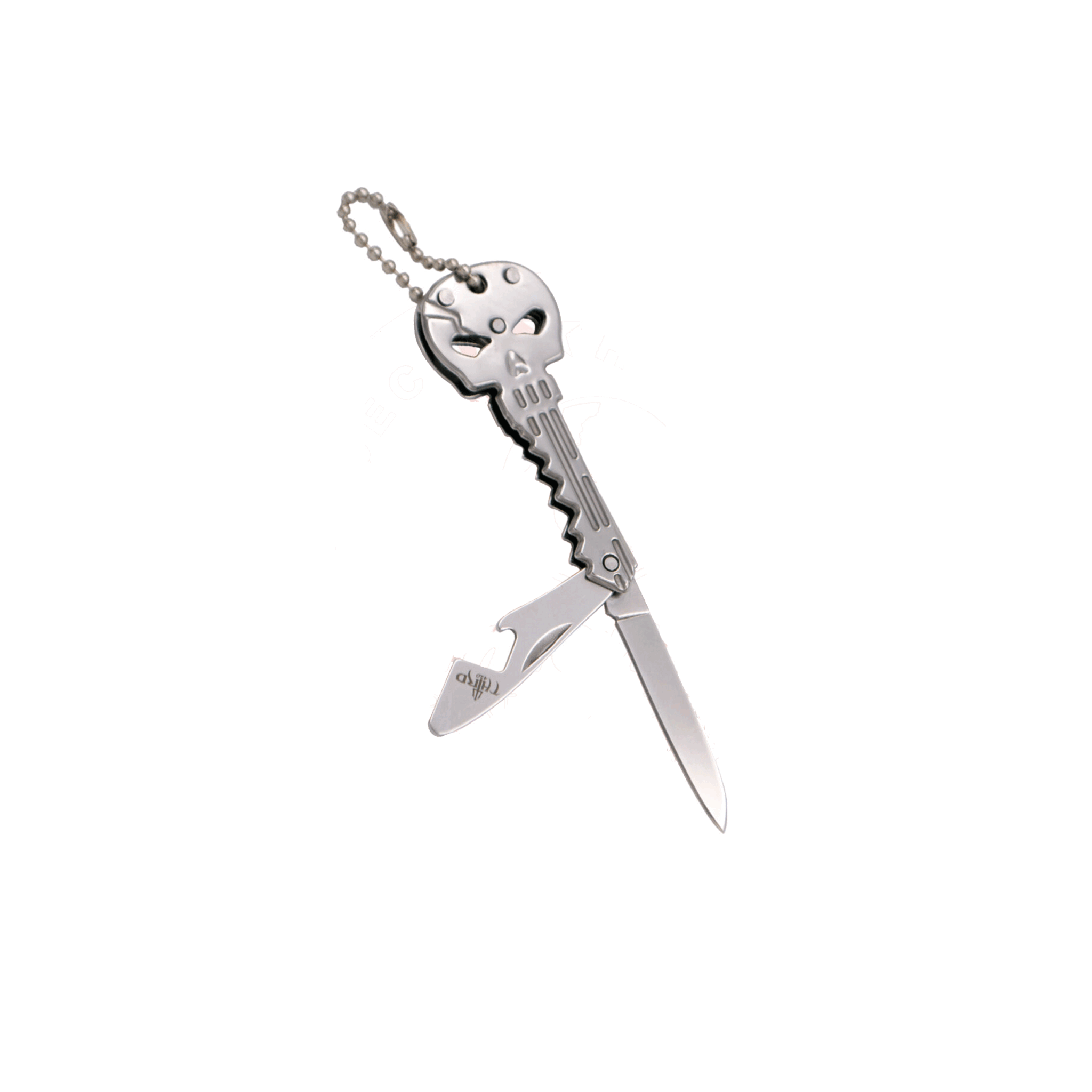 Portachiavi Coltello Mini EDC In Ottone - Lama Fissa In Acciaio 420 - Sopravvivenza