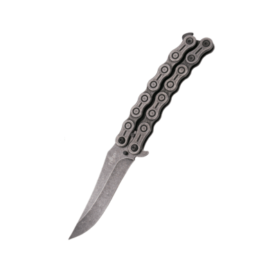 COLTELLO A FARFALLA - THIRD - BUTTERFLY LAMA ACCIAIO INOX 420 10,2cm