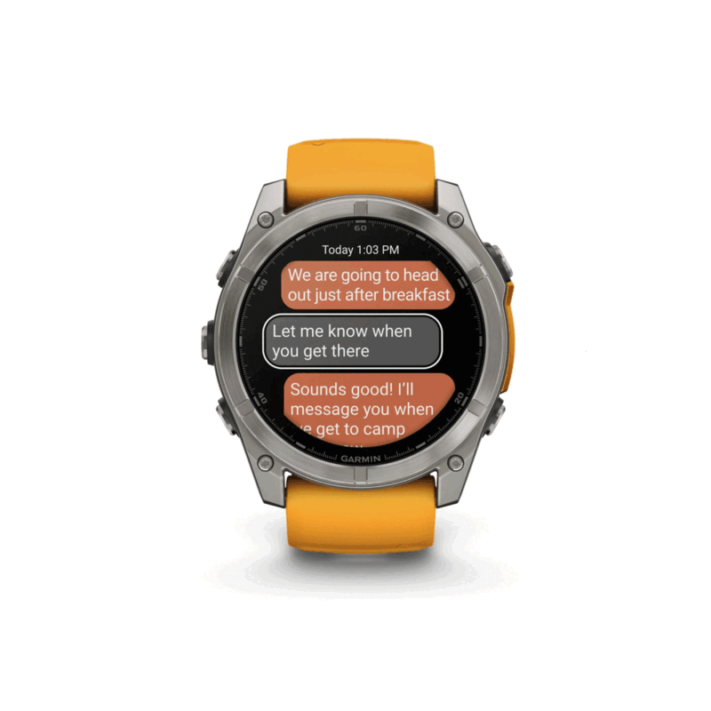 OROLOGIO - GARMIN - FĒNIX® 8 | 47MM | AMOLED | SAPPHIRE | Titanium & Spark Orange - immagine 11