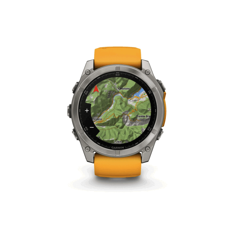 OROLOGIO - GARMIN - FĒNIX® 8 | 47MM | AMOLED | SAPPHIRE | Titanium & Spark Orange - immagine 6