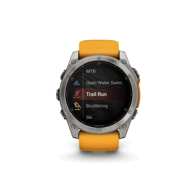 OROLOGIO - GARMIN - FĒNIX® 8 | 47MM | AMOLED | SAPPHIRE | Titanium & Spark Orange - immagine 7