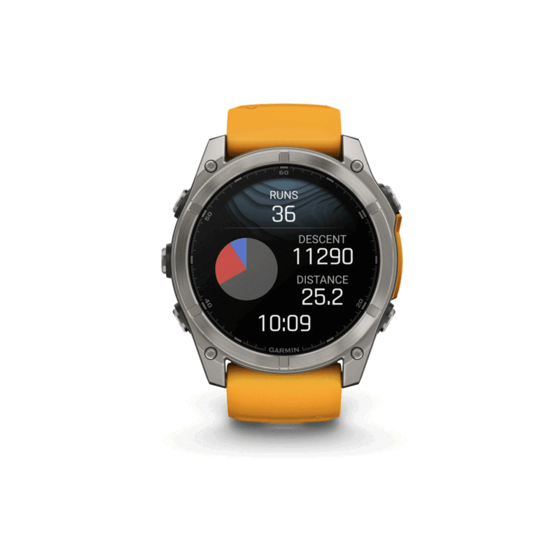 OROLOGIO - GARMIN - FĒNIX® 8 | 47MM | AMOLED | SAPPHIRE | Titanium & Spark Orange - immagine 9