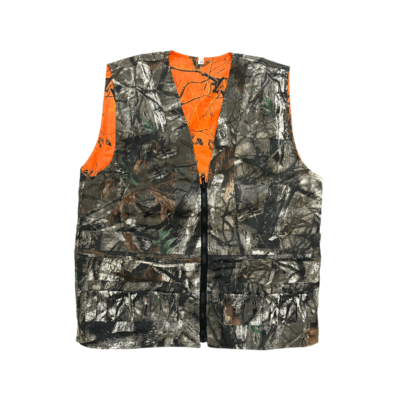 GILET - DOUBLEFACE CACCIA Orange Camo