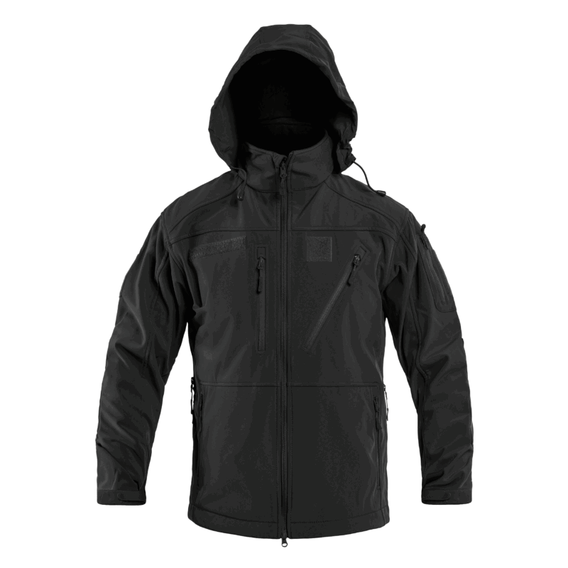 GIACCA - MIL-TEC - SOFTSHELL JACKET Black | SCU 14