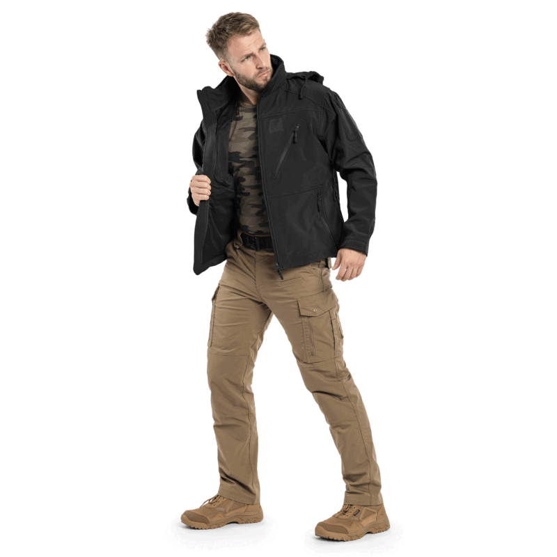 GIACCA - MIL-TEC - SOFTSHELL JACKET Black | SCU 14 - immagine 4