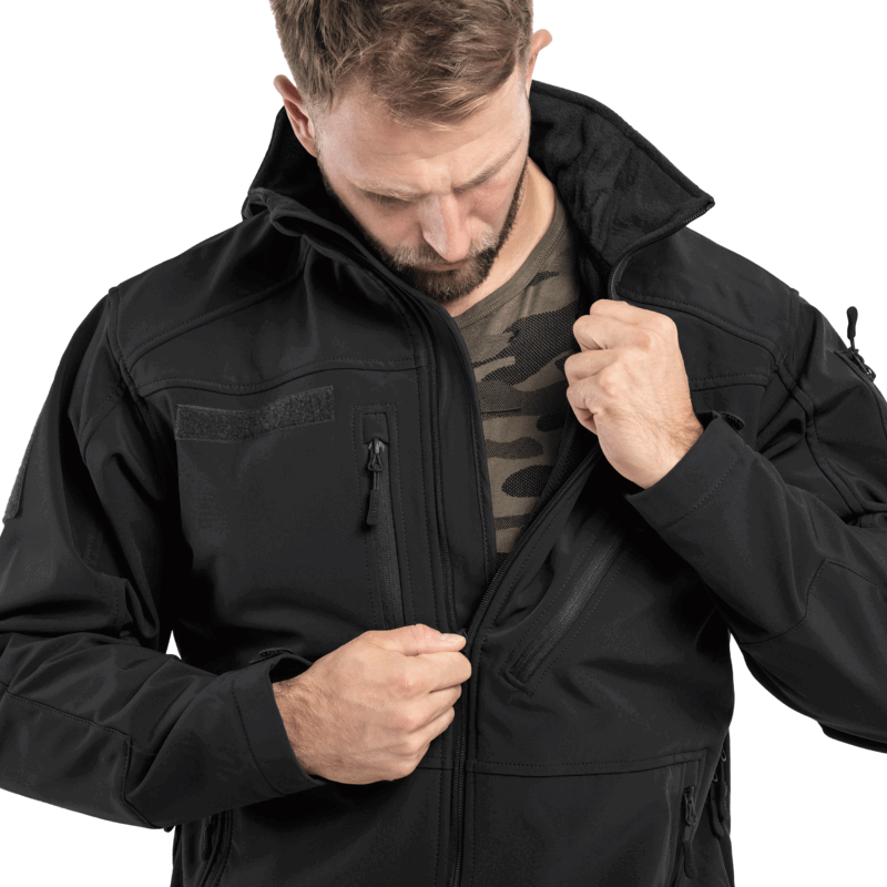 GIACCA - MIL-TEC - SOFTSHELL JACKET Black | SCU 14 - immagine 5