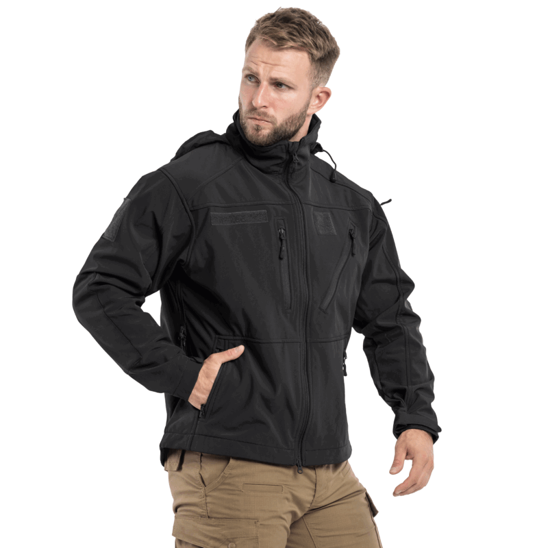 GIACCA - MIL-TEC - SOFTSHELL JACKET Black | SCU 14 - immagine 8