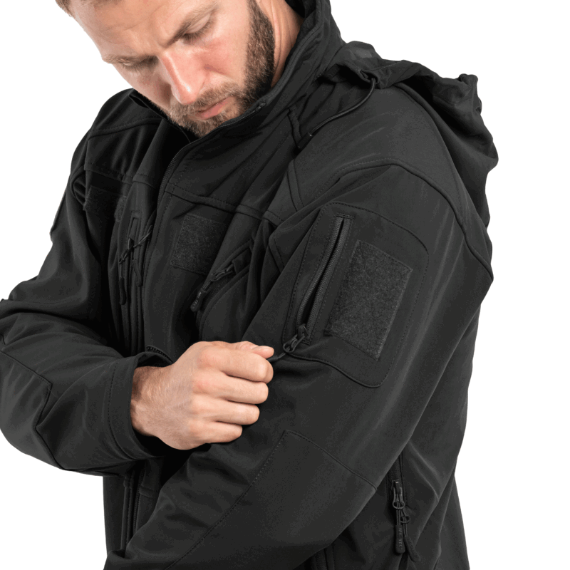 GIACCA - MIL-TEC - SOFTSHELL JACKET Black | SCU 14 - immagine 9