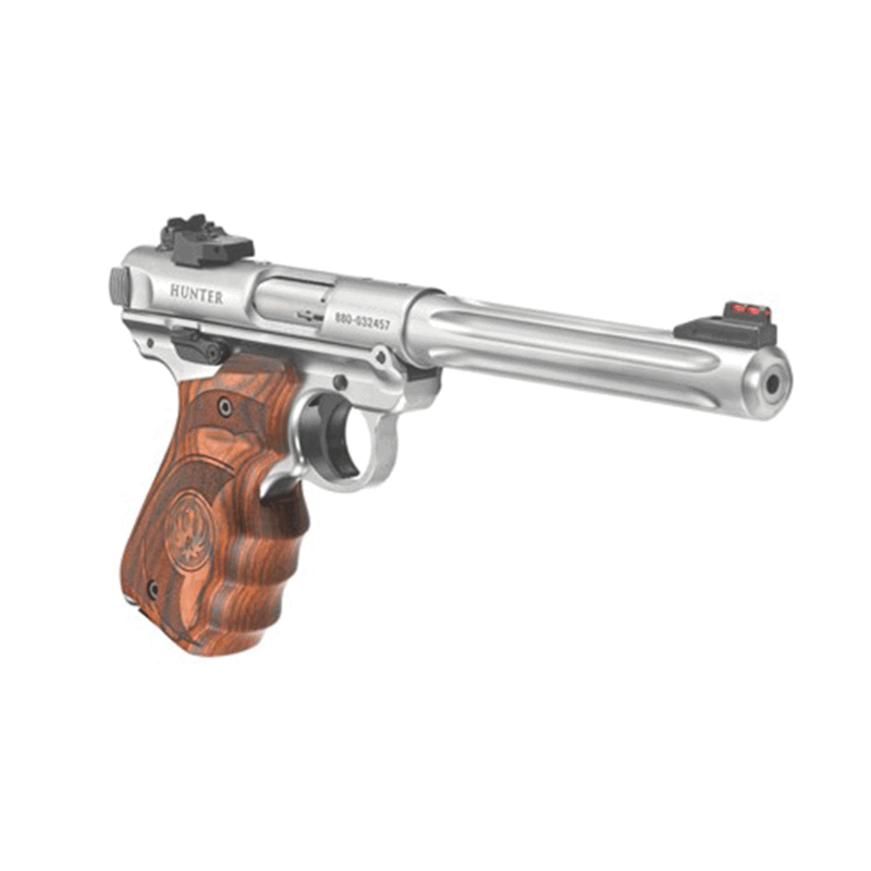PISTOLA - RUGER - MKIV HUNTER .22LR 6-7/8 SS LAMI +1C - immagine 2