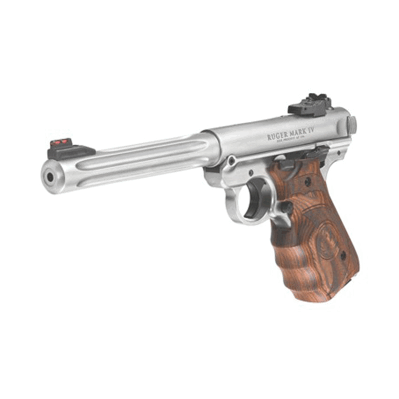 PISTOLA - RUGER - MKIV HUNTER .22LR 6-7/8 SS LAMI +1C - immagine 4