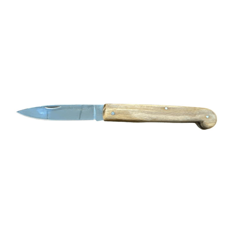 COLTELLO - IL CACCAMO GUANCETTE IN OLIVO 19cm