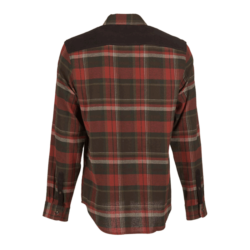 UNIVERS - CAMICIA CACCIA FLANELLA CORDURA CON SUEDE SCOZZESE - immagine 2