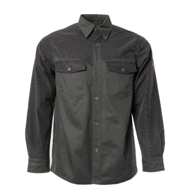 CAMICIA - RS HUNTING - COTONE E PROTEZIONI IN TESSUTO TECNICO IMPERMEABILE E ANTISTRAPPO (VERDE)