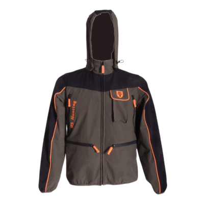 GIACCA - RS HUNTING - LV602-J VERDE NERO CON RIPORTI ARANCIO FLUO
